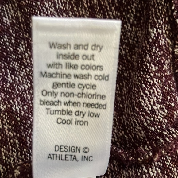 Athleta Pose top Chianti burgundy marled modal Large - Picture 9 of 10